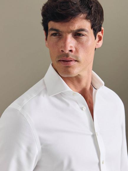Charles Tyrwhitt Slim Fit Trafalgar Weave Cotton Shirt - view 2, White
