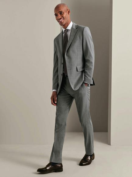 Charles Tyrwhitt Slim Fit Ultimate Performance Herringbone Wool Blend Blazer, Charcoal Grey - view 2, Charcoal Grey