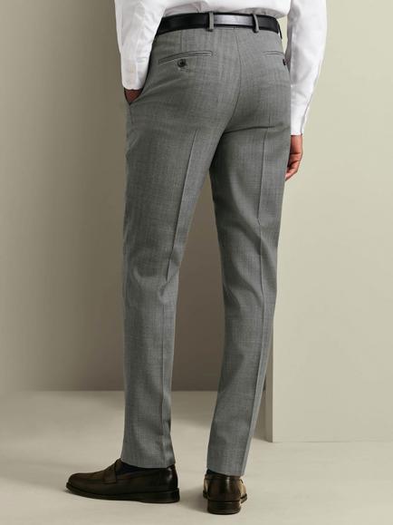Charles Tyrwhitt Slim Fit Ultimate Performance Wool Blend Trousers, Charcoal Grey - view 2, Charcoal Grey