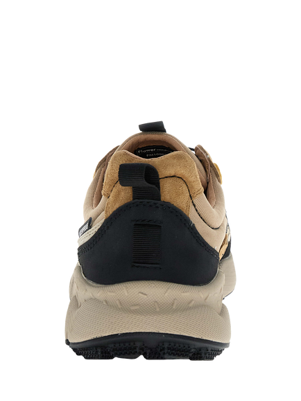Flower Mountain Iwano 2 Suede Blend Waterproof Lace-Up Hiking Trainers, Natural Beige - view 2, Natural Beige
