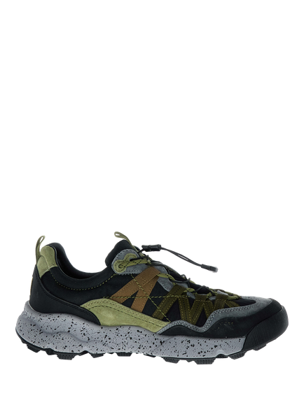 Flower Mountain Iwano 2 Suede Blend Waterproof Lace-Up Hiking Trainers, Multi, Multi Multi