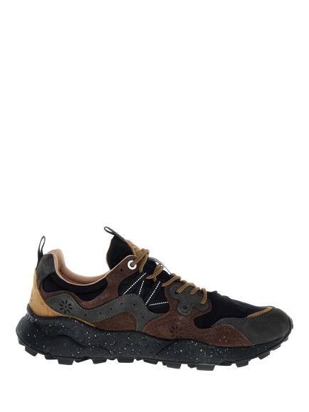 Flower Mountain Yamano 3 Suede Rich Lace-Up Trainers, Multi, Multi Multi