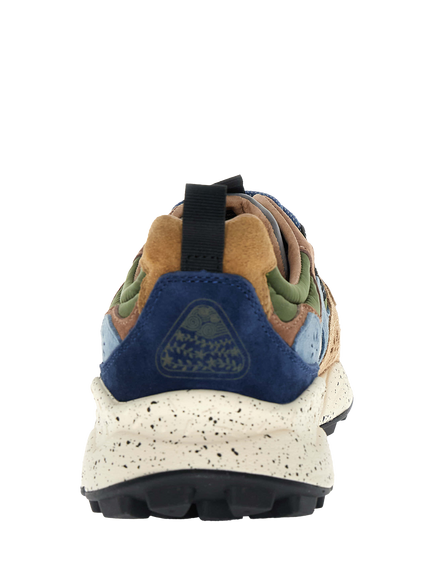 Flower Mountain Yamano 3 Suede Rich Lace-Up Trainers, Multi - view 2, Multi Multi