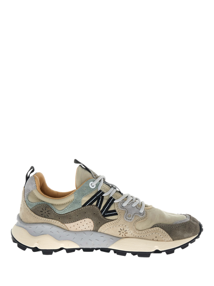 Flower Mountain Yamano 3 Lace Up Trainers, Sand Beige Taupe, Sand Beige Taupe