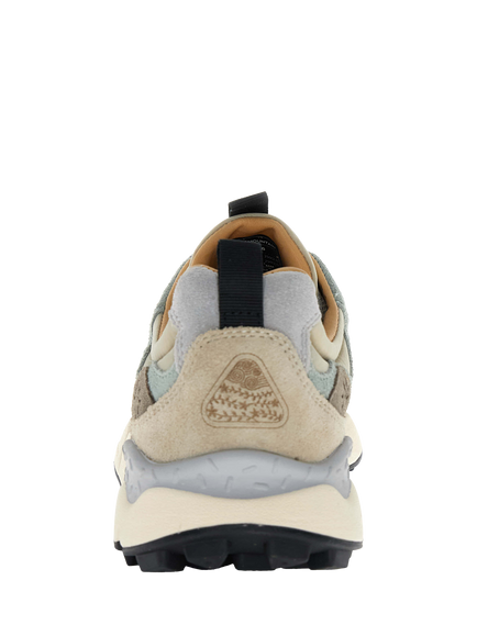 Flower Mountain Yamano 3 Lace Up Trainers, Sand Beige Taupe - view 2, Sand Beige Taupe