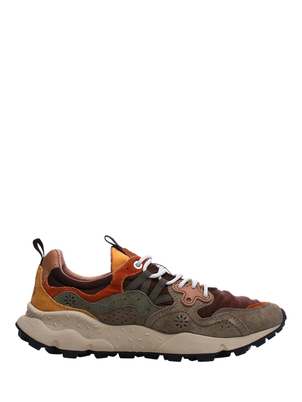 Flower Mountain Yamano 3 Lace Up Trainers, Taupe Brown, Taupe Brown