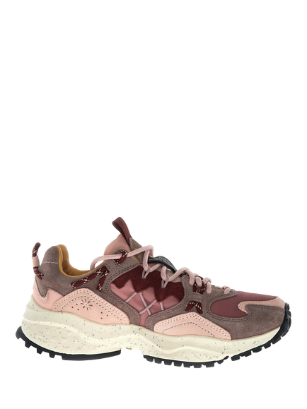 Flower Mountain Yamabushi Lace Up Trainers, Cipria Rose Purple