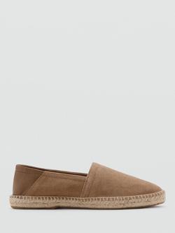 Mango Leather Espadrilles, Sand, Sand