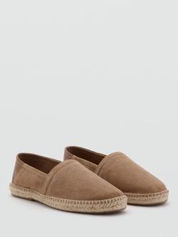 Mango Leather Espadrilles, Sand - view 2, Sand