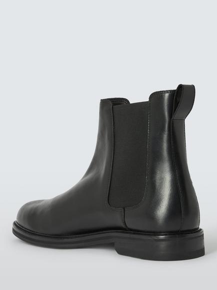John Lewis Richmond Leather Chelsea Boots, Black - view 2, Black