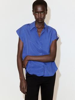 Mango Shirt Blouse, Blue