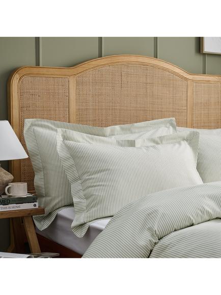 Christy Herringbone Twill 200 Thread Count Cotton Duvet Cover Set - view 2, Green