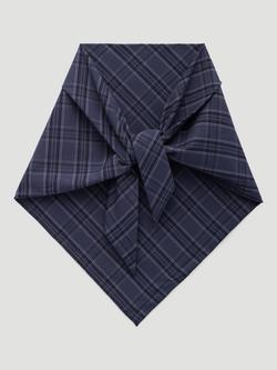 HUSH Oversized Cotton Scarf, Navy, Navy