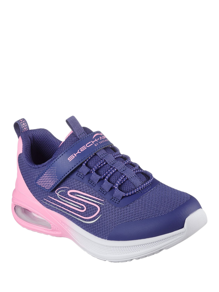 Skechers Kids' Microspec Max Advance Fly 3.0 Trainers, Navy/Pink - view 2, Navy/Pink