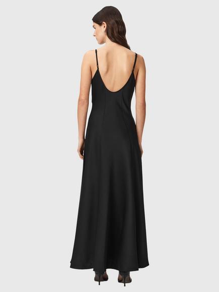 AllSaints Irina Slip Maxi Dress, Black - view 2, Black