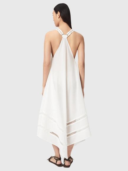 AllSaints Lil Hanky Hem Midi Dress, White - view 2, White