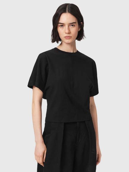 AllSaints Eden Artia Cotton T-Shirt, Black, Black