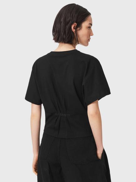 AllSaints Eden Artia Cotton T-Shirt, Black - view 2, Black