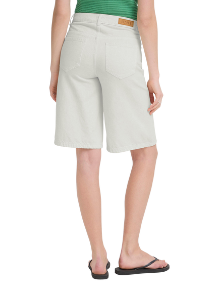 ICHI Ihkirsten Bermuda Denim Shorts, Birch - view 2, Birch