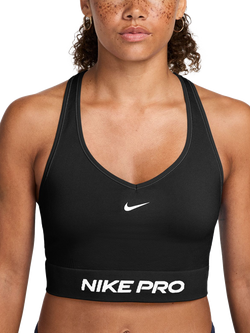 Nike Women's Pro Seamless Dri Fit Tank Top, Black/White, Black/White