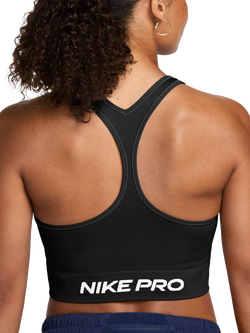 Nike Women's Pro Seamless Dri Fit Tank Top, Black/White - view 2, Black/White