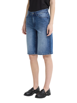 ICHI Ihtwiggy Bermuda Denim Shorts, Medium Blue, Medium Blue