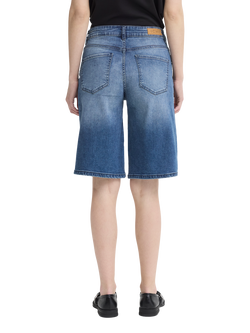 ICHI Ihtwiggy Bermuda Denim Shorts, Medium Blue - view 2, Medium Blue
