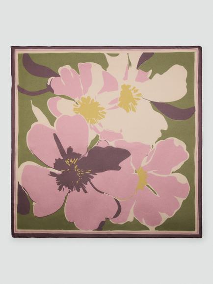 Mango Floral Scarf, Pink, Pink