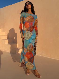 Never Fully Dressed Aria Mesh Dress, Multi, Multi