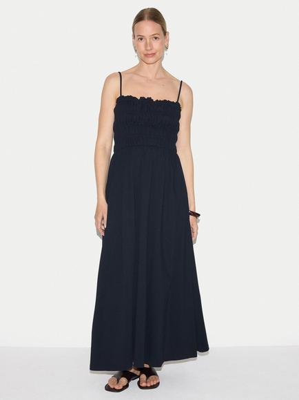 Jigsaw Cotton Pique Sundress, Navy