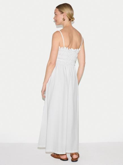 Jigsaw Cotton Pique Sundress - view 2, White