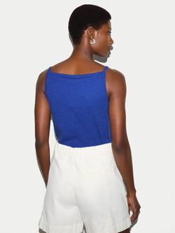 Jigsaw Luxe Button Cami - view 2, Blue