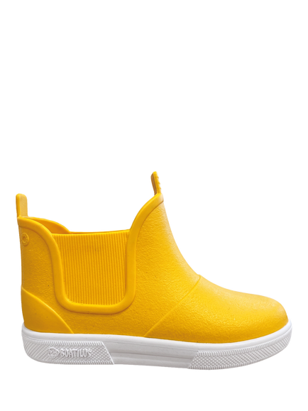 Boatilus Baby Beatly Wellie Boots, Yellow/White