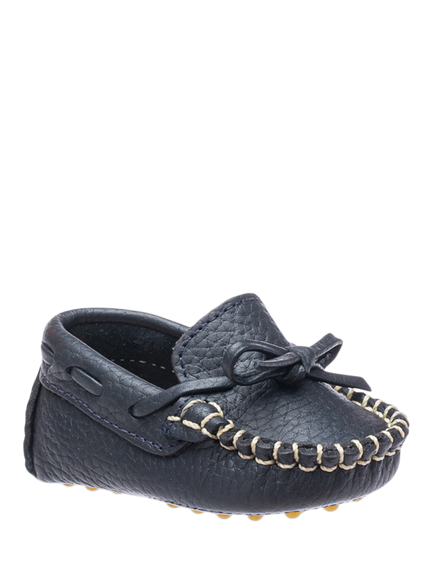 Elephantito Baby Driver Loafers, Navy - view 2, Navy