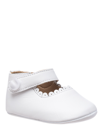 Elephantito Baby Mary Jane Shoes, White - view 2, White