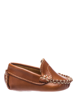 Elephantito Baby Moccasin Shoes, Natural, Natural