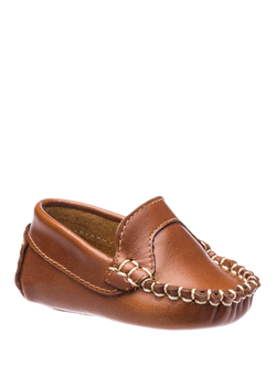 Elephantito Baby Moccasin Shoes, Natural - view 2, Natural