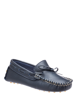 Elephantito Kids' Driver Loafers, Navy - view 2, Navy