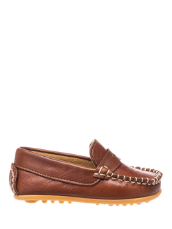Elephantito Toddler Alex Driver Loafers, Natural, Natural