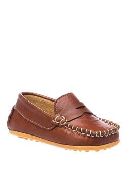 Elephantito Toddler Alex Driver Loafers, Natural - view 2, Natural
