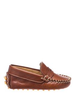Elephantito Kids' Toddler Logan Loafers, Natural, Natural
