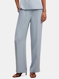 Forever New Dani Straight Tailored Trousers, Ice Blue