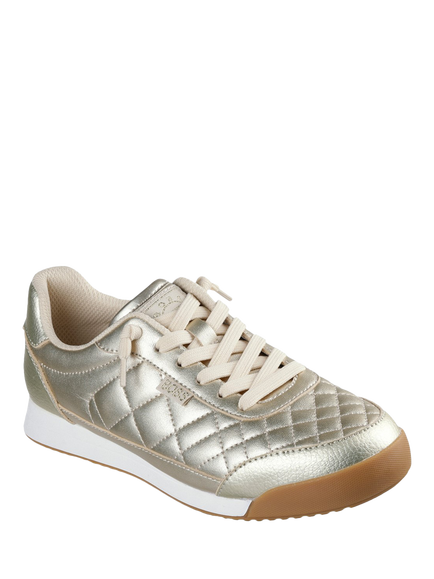 Skechers BOBS Billie Wild Comfort Trainers, Gold - view 2, Gold