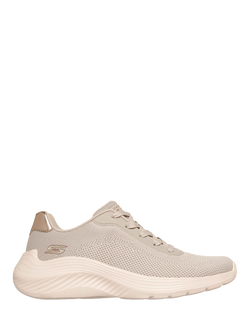 Skechers BOBS Sport Squad Waves Current Look Trainers, Off White, Off White