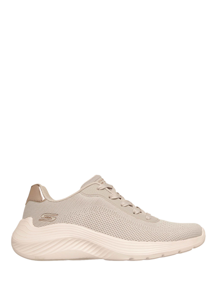 Skechers BOBS Sport Squad Waves Current Look Trainers, Off White, Off White