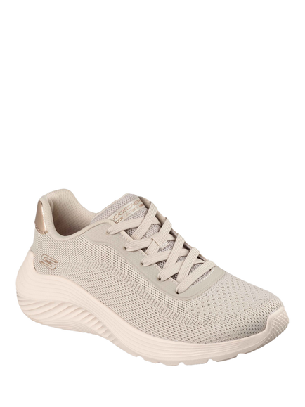 Skechers BOBS Sport Squad Waves Current Look Trainers, Off White - view 2, Off White