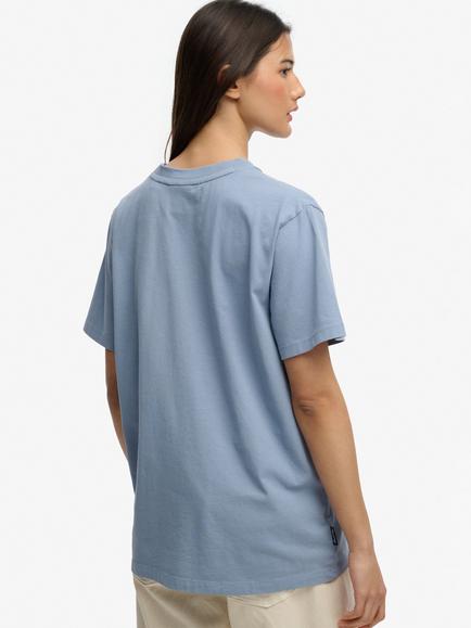 Superdry Essential Logo Loose T-Shirt - view 2, Tidal Blue
