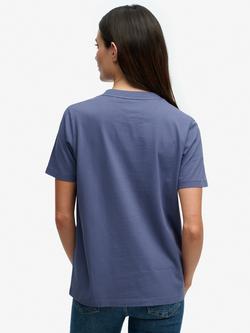 Superdry Beach Club Relaxed T-Shirt, Mariner Navy - view 2, Mariner Navy