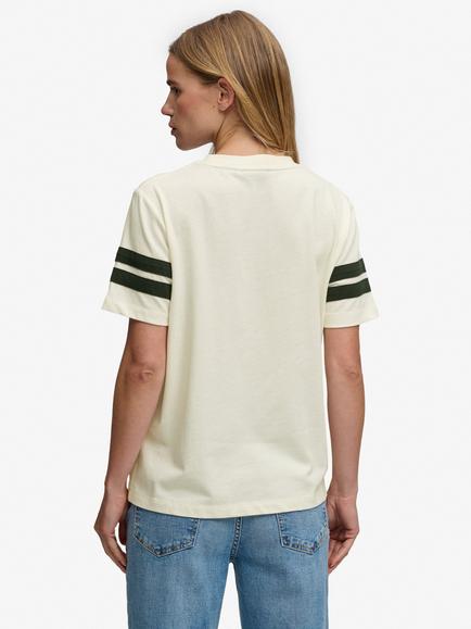 Superdry Country Club Applique T-Shirt, Cream - view 2, Cream