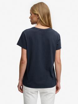 Superdry Luxe Casual Classic T-Shirt, Eclipse Navy - view 2, Eclipse Navy